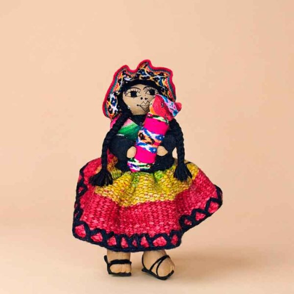 Adorno de Cholito y Cholita Andino Artesanal