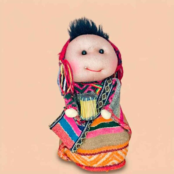 Adorno de Cholito y Cholita Andino Artesanal