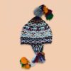 Chullo Andino Artesanal de Lana de Alpaca Tejido a Mano
