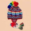 Chullo Andino Artesanal de Lana de Alpaca Tejido a Mano
