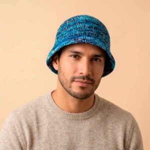 Gorra Tejida Tipo Piluso de Lana de Alpaca Unisex Hecha a Mano