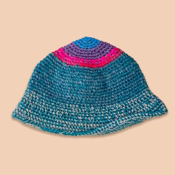 Gorra Tejida Tipo Piluso de Lana de Alpaca Unisex Hecha a Mano