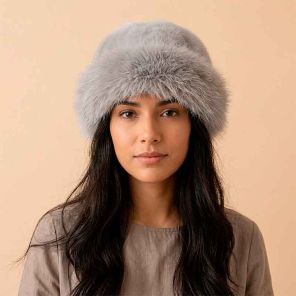 Gorra de Piel y Lana de Alpaca para Mujer